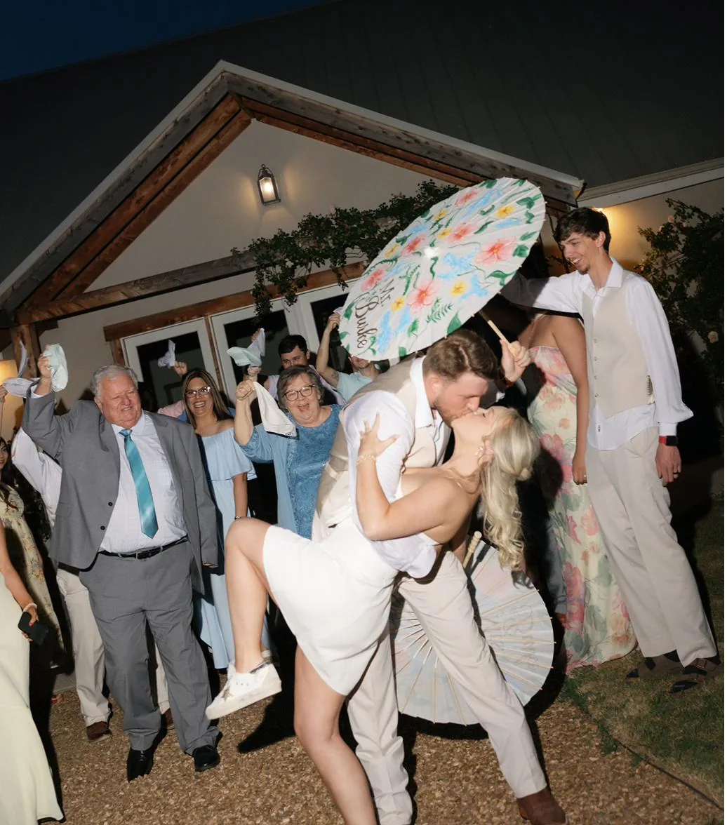 Bailey and Titus celebrating at Gateley Hill Gardens in Dardanelle Arkansas