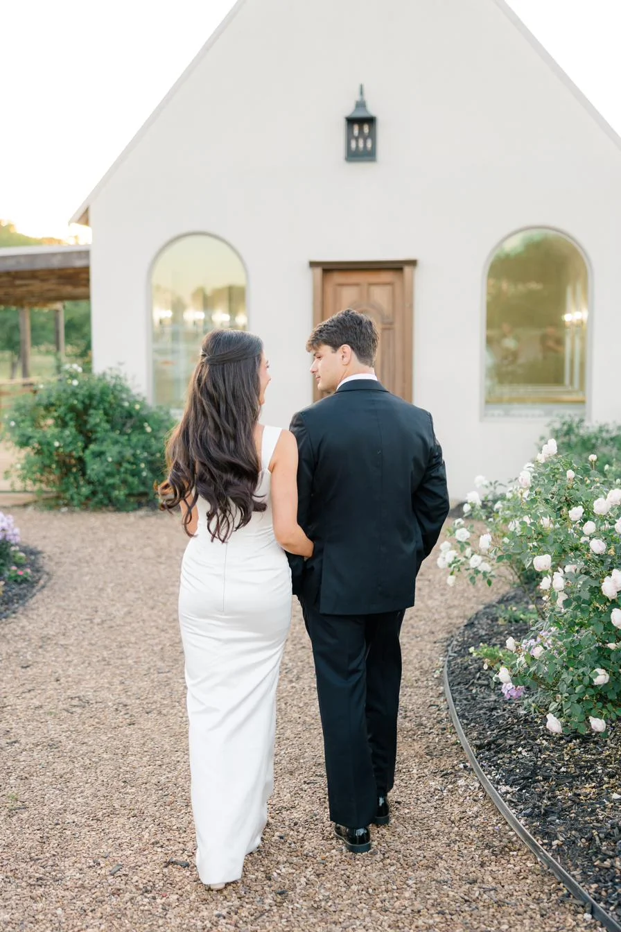 Walking together in the gardens