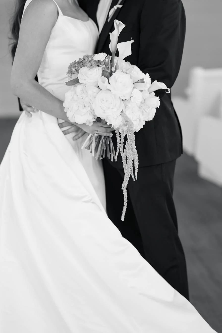 Couple by the chapel altar at Gateley Hill Gardens